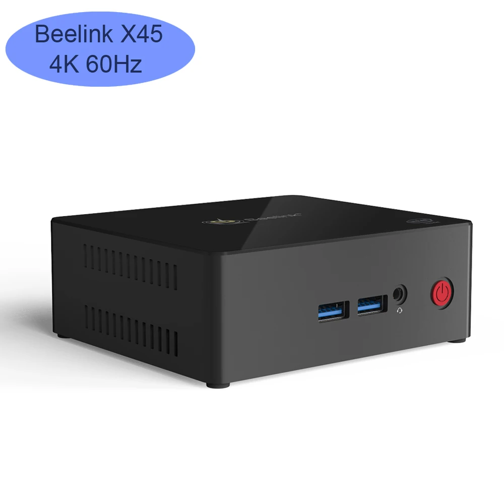 Beelink X45 мини ПК intel celeron J4105 2 5 ГГц 8 Гб DDR4 256 ГБ SSD двойной HDMI 0 4K 60 Гц windows 10 игровой
