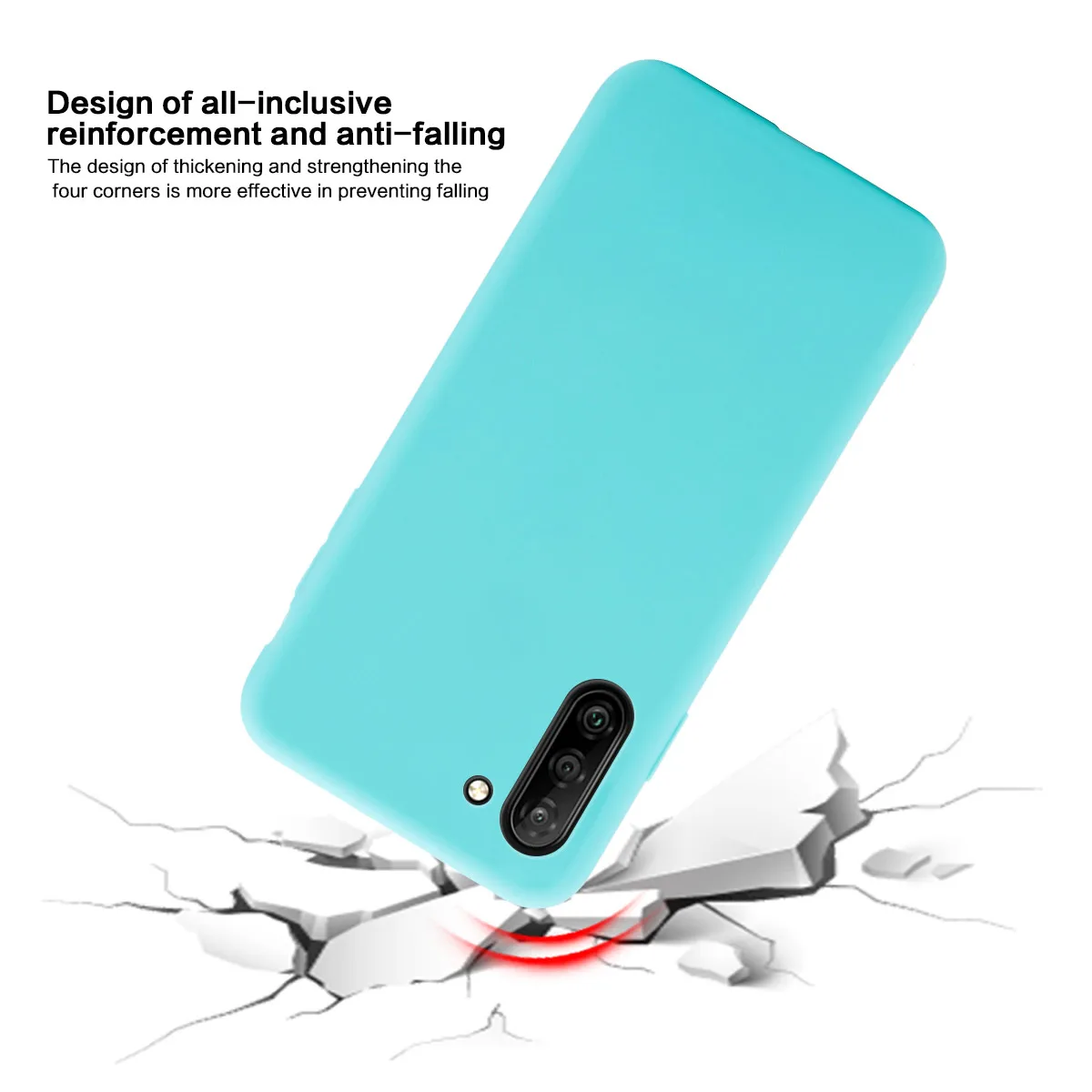 Для Samsung Galaxy Note 10 Plus чехол силиконовый карамельный цвет тонкий матовый мягкий TPU