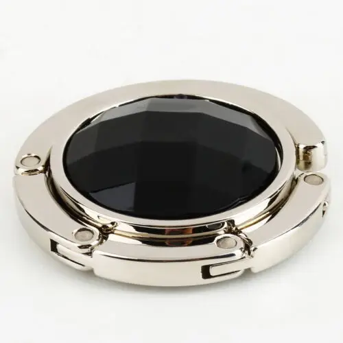 

Creative Portable Metal Foldable Bag Purse Hook Handbag Hanger Holder Shell Folding Table 10 Colors