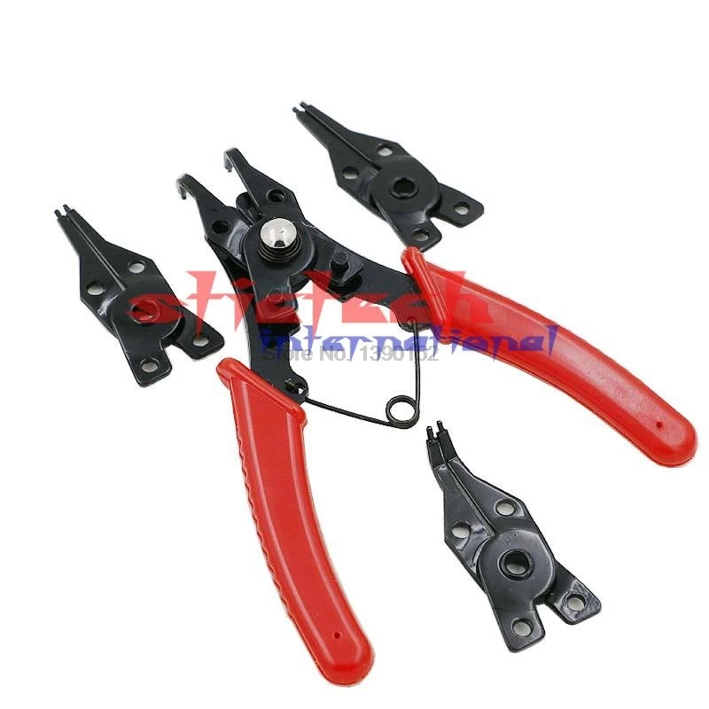 by dhl or ems 100pcs useful Four-in-one 4in1 multifunction circlip pliers / snap ring card straight outside | Инструменты