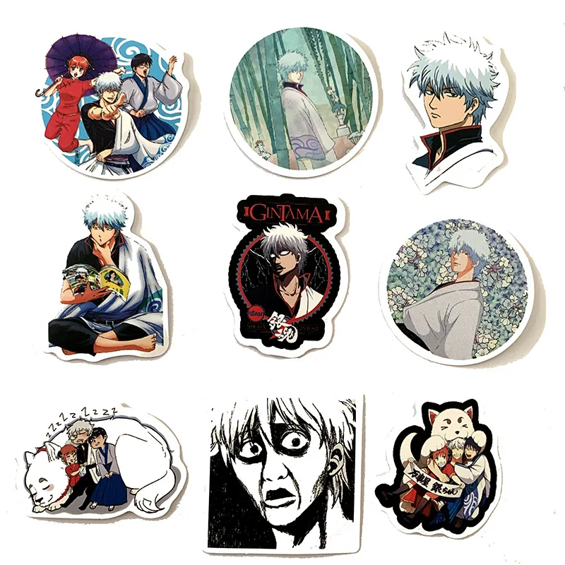 TD ZW 50 шт. Японские Аниме GINTAMA Мультяшные наклейки водонепроницаемые для ноутбука