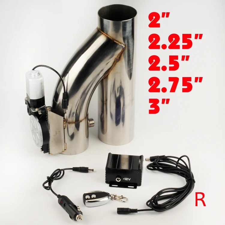 

Бесплатная доставка, универсальный Электрический Выпускной клапан из нержавеющей стали, выпускной клапан с дистанционной кнопкой, 2 дюйма/2...