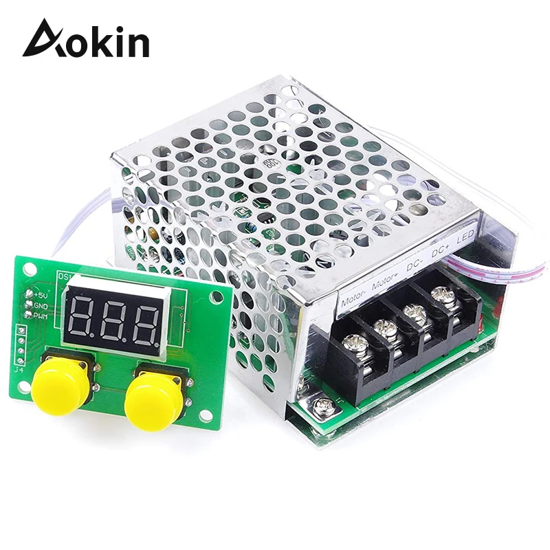 DC 9 40V PWM регулятор двигателя пост. Тока 12V 24V 36V 12A цифровой дисплей процент Плавная