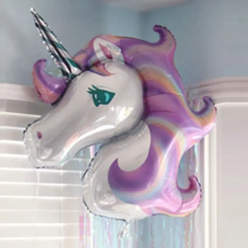

1pc Rainbow Unicorn Balloons Party Decor Cartoon Aluminum Foil Balloon Birthday Decoration Party Wedding Baby Shower Party Decor
