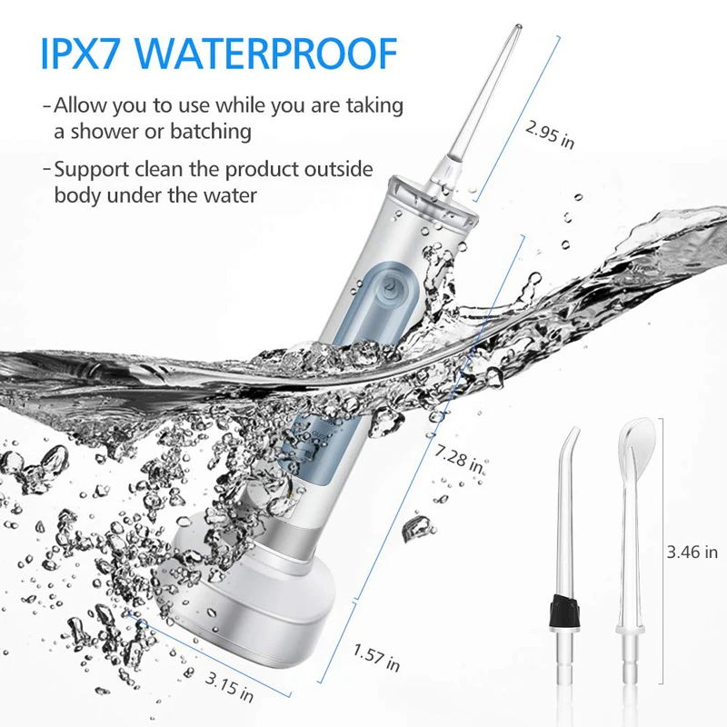 Переносная зубная Вода Flosser струи воды 1400 Плюс/мин чистой Ортодонтическая Скоба 80