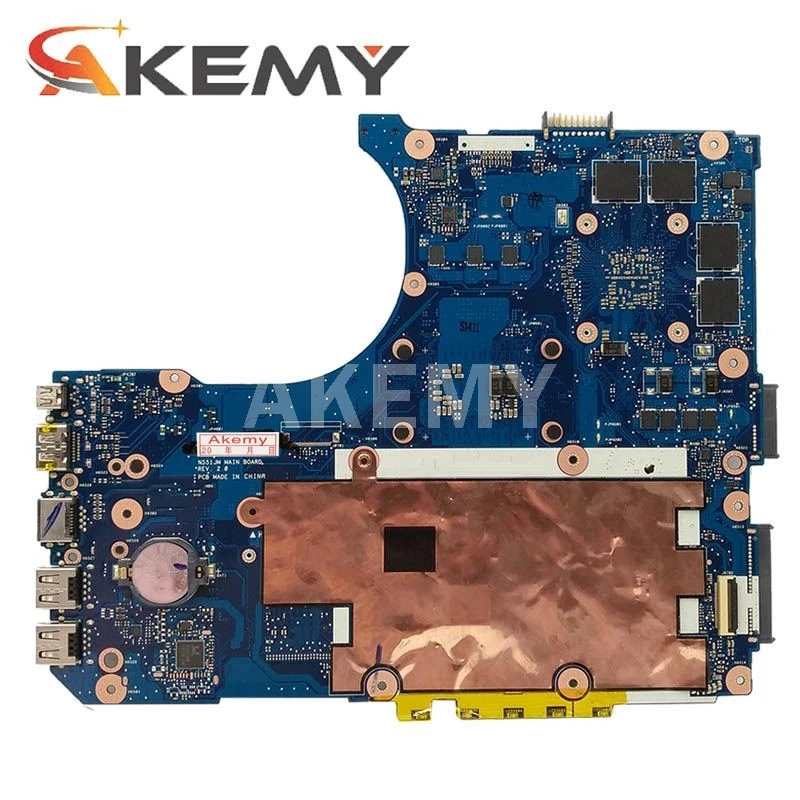 

Akemy NEW N551JX Laptop motherboard For Asus N551JX G551JX N551JK G551JK Test original mainboard I5-4200HQ CPU V4G GTX950M