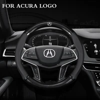 2021 new leather car steering wheel cover anti slip for acura rdx mdx nsx tsx tlx tl rlx tlx l cdx hybrid rsx type s 2013 2020