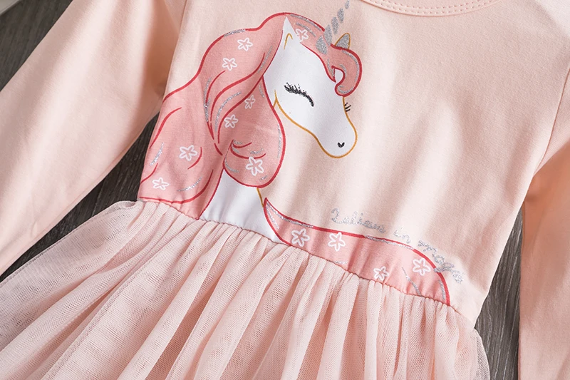 От 3 до 8 лет Платья принцессы для девочек детское осеннее платье с героями