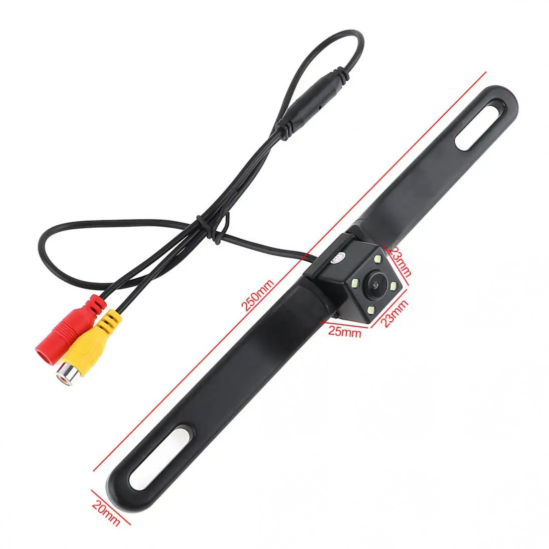 

Waterproof Car Rear View Reverse Backup Square Camera Night Vision Parking Reversing with 4 LED 1/3 inch color CMOS Angle Lens