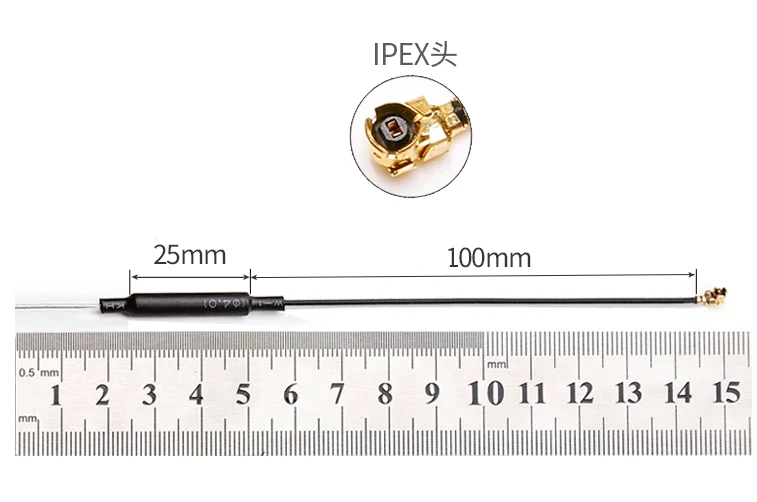 

10PCS 3DBI 2.4G Brass Receiver Antenna Omnidirectional IPEX for Futaba JR WFLY Receivers RC Airplane FPV Racing Drone DIY Parts