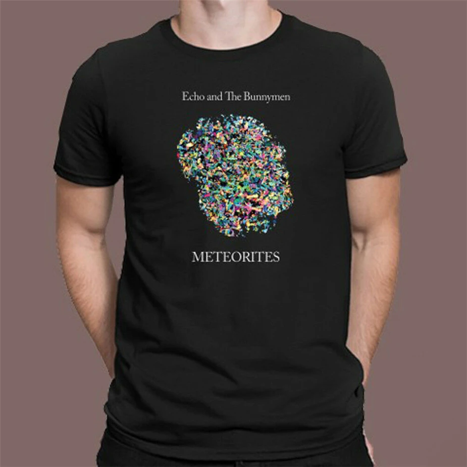 Echo And The Bunnymen черная футболка с логотипом метеорита размер S M L Xl 2Xl 3Xl бесплатная