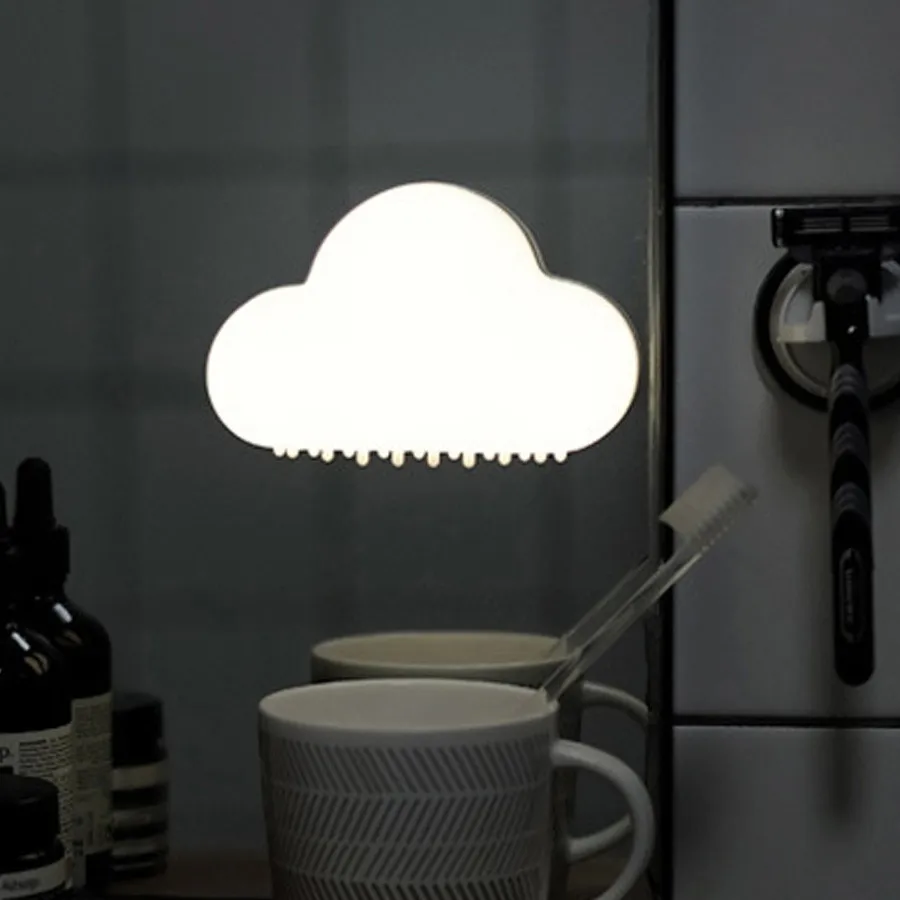 

Cloud voice controlled LED Night Light smart dormitory bedside charging table lamp A017