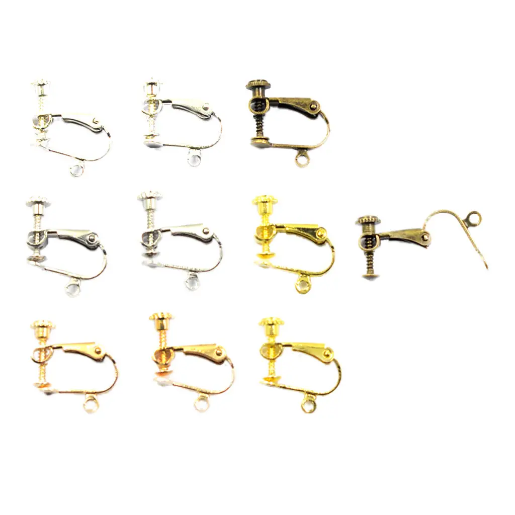 

10 Pieces Clip Earrings Converter with Easy Open for Earrings