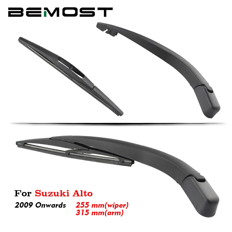 

BEMOST Car Rear Windshield Wiper Arm Blades Brushes For Suzuki Alto 2009 Onwards Hatchback 255MM Back Windscreen Auto Styling