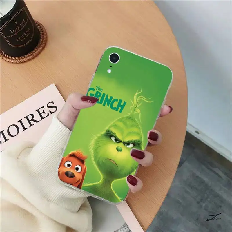

FHNBLJ How the Green ofMonster Grinchs Stole Christmas Phone Case for iPhone 11 12 pro XS MAX 8 7 6 6S Plus X 5S SE 2020 XR case