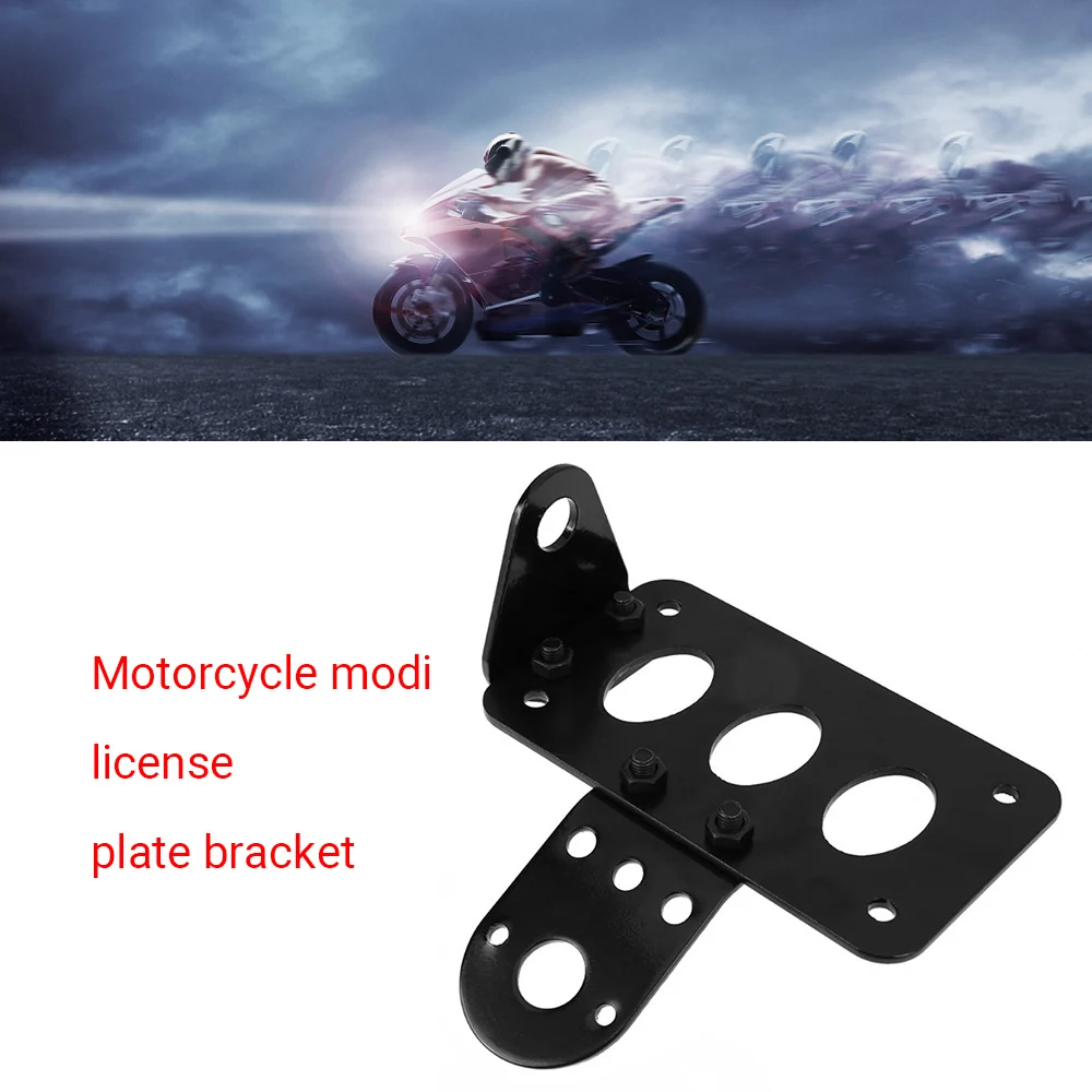 

Motorcycle 7/8 Inch 22mm Axle License Plate Holder Metal Black License Bracket for Suzuki Cruiser for Honda for Yamaha