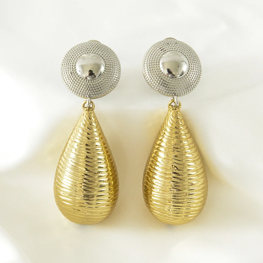 2020 винтажные Большие женские серьги SUNNICE массивные геометрические золотые