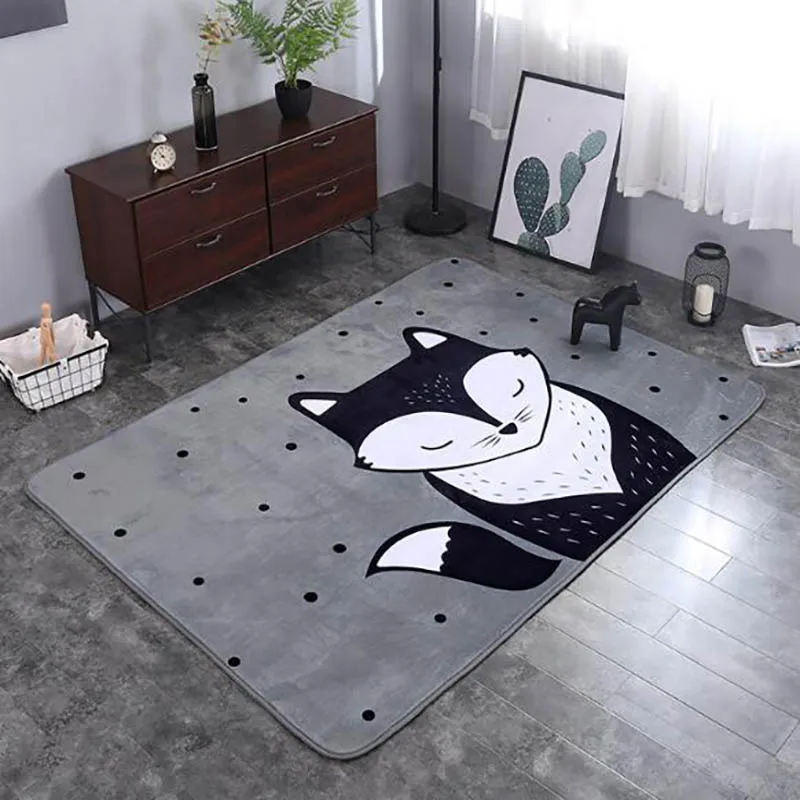 BXX022H Детский игровой коврик для малышей, детский коврик для ползания, ковер с рисунком животных, детский коврик с бархатистой поверхностью, Нескользящие аксессуары для комнаты BXX022 - Цвет: BXX022H