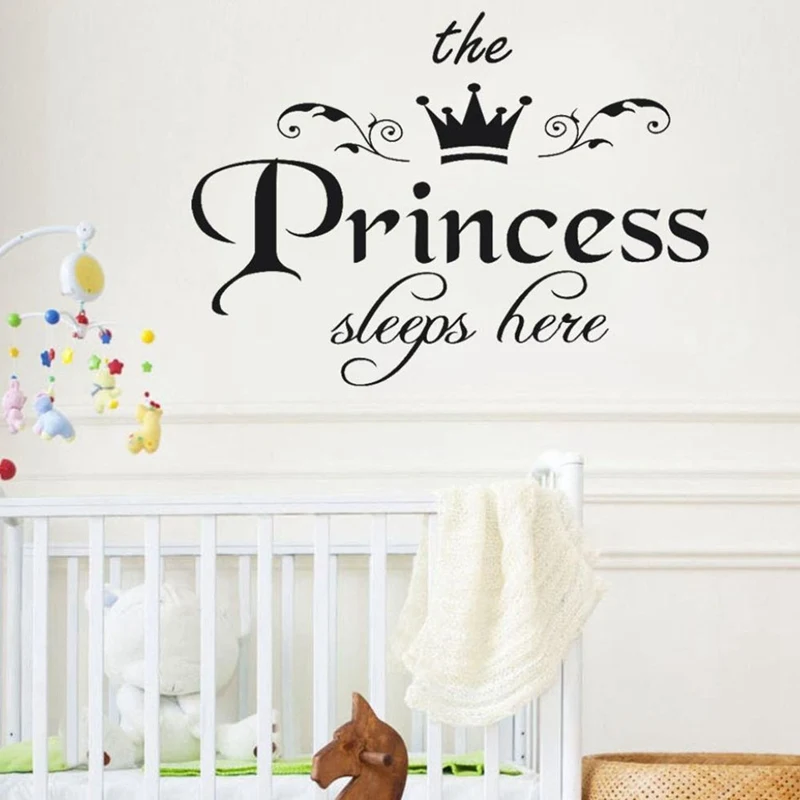 Съемные наклейки принцессы на стену художественные виниловые дверь для