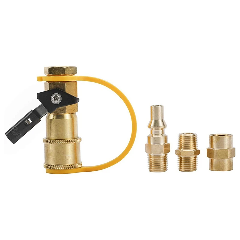 

10Pcs Car Auto Detailing Brush Set with 4Pcs RV Propane Quick Connecting Adapter 1/4 Inch Shutoff Valve