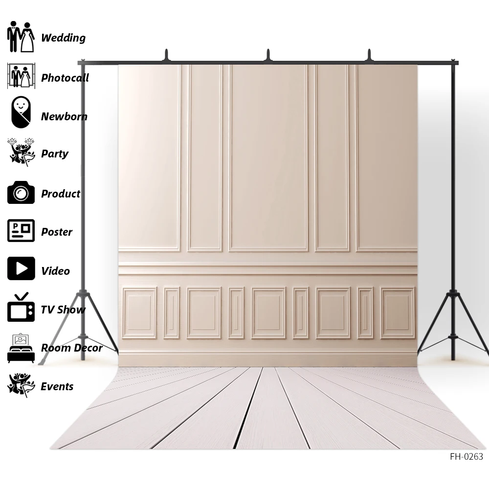 

Виниловый фон для студийной фотосъемки новорожденных с изображением деревянного пола