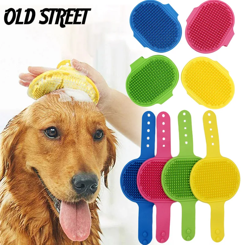 

Silicone Pet Washing Glove Dog Bath Brush Rubber Comb Hair Care Massage Kitchen Cleaning