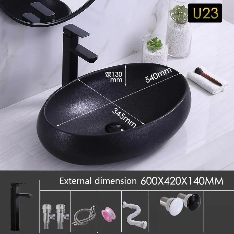 Lavagem Wastafel Mano миска для ванной комнаты Lavabo Pia Cuba Banheiro раковина для ванной комнаты - Цвет: MODEL C