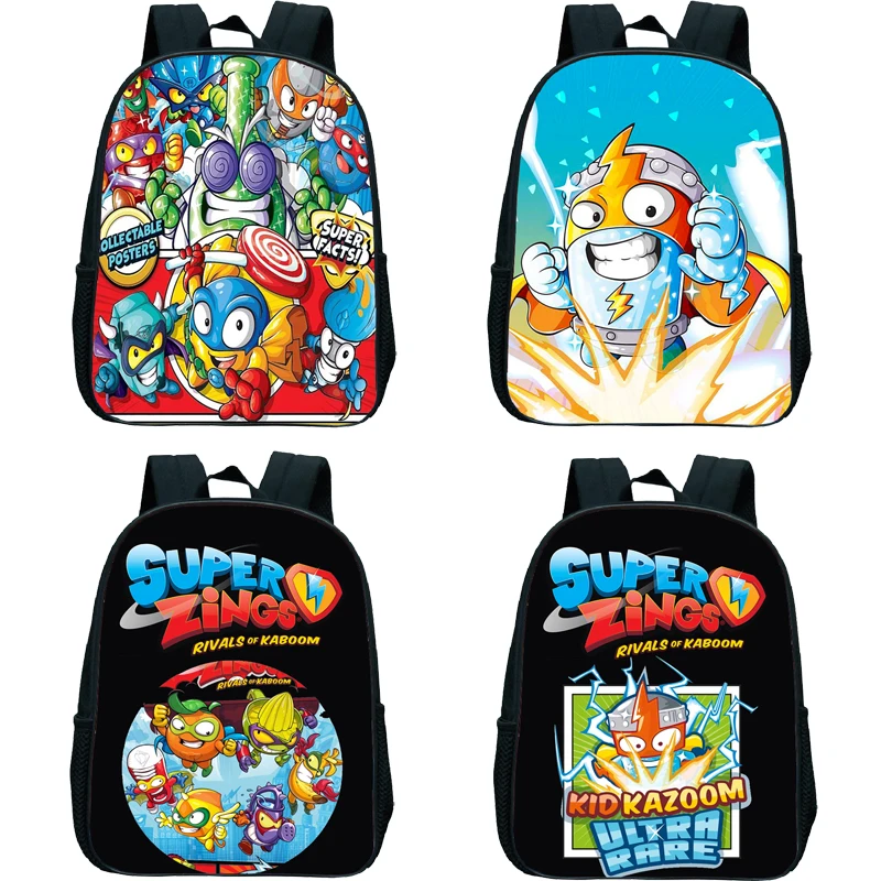 

Рюкзак Super Zings для детского сада, 12 дюймов, детская школьная сумка Superzings, новинка, Детский милый мультяшный рюкзак для книг, детский подарок д...