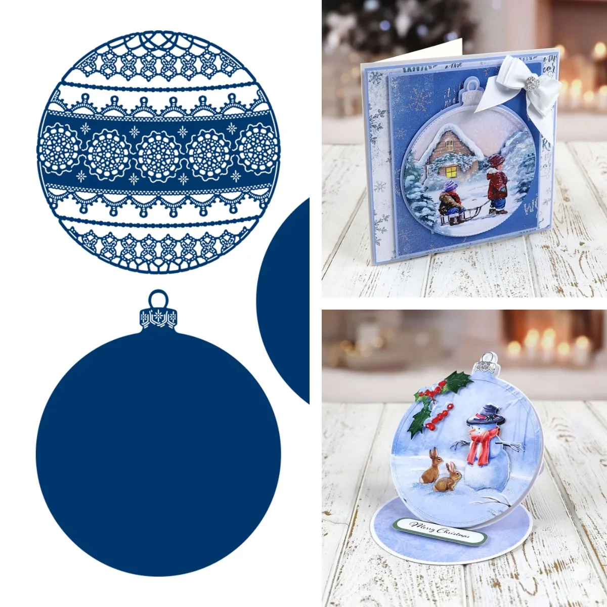 

Christmas baubles new Cutting Dies Scrapbook Dariy Decoration Stencil Embossing Template DIY Greeting Card Handmade 2021