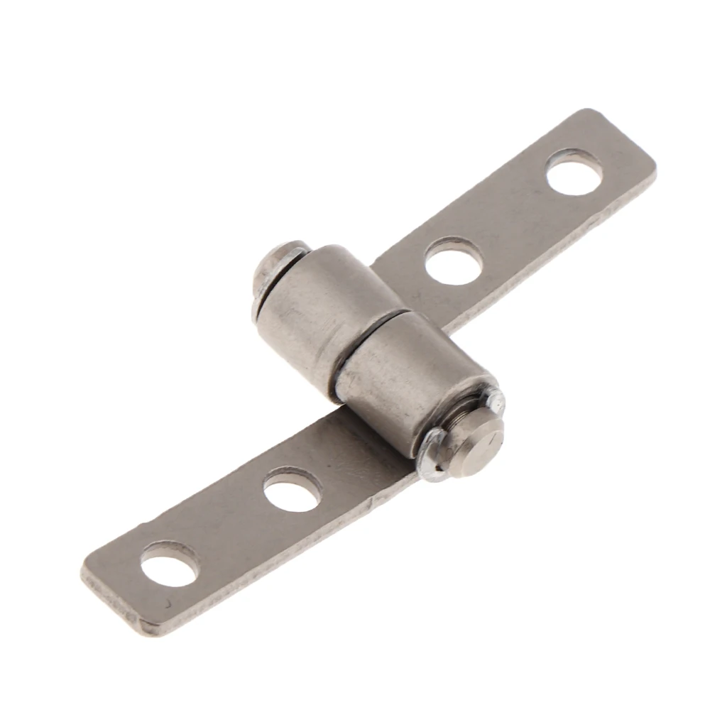 

360 Degree Cabinet Hardware Rotation Torque Type Friction Positioning Hinges Silver Tone Right