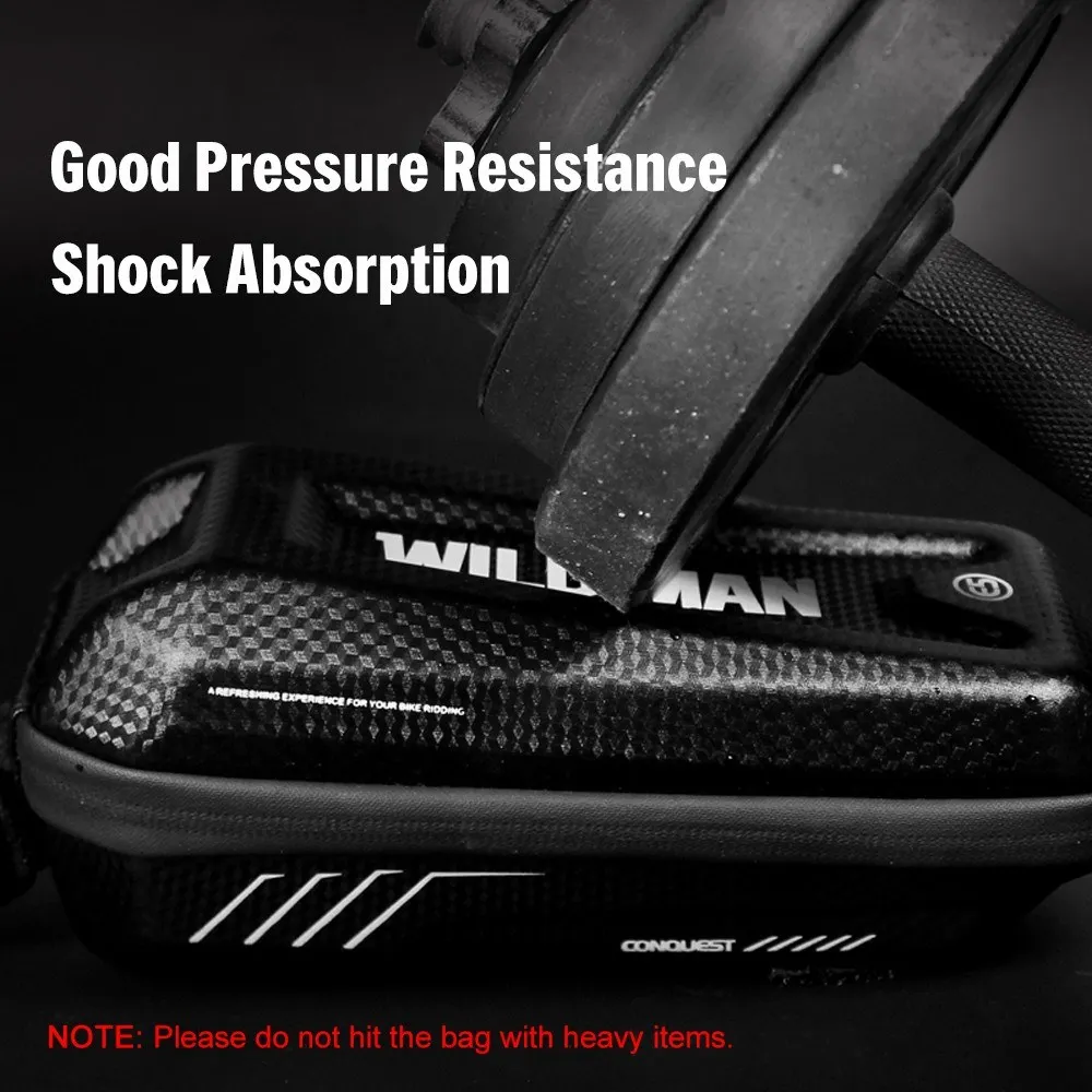 

Bike Frame Bag Rainproof Bike Top Tube Bag Bicycle Bag Cycling Frame Pack with Double Zipper Design