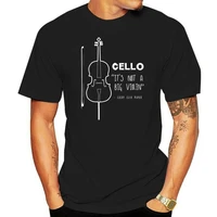 cello it is not a big violin men t shirt new style hot sale oversize cotton short sleeve custom men clothes