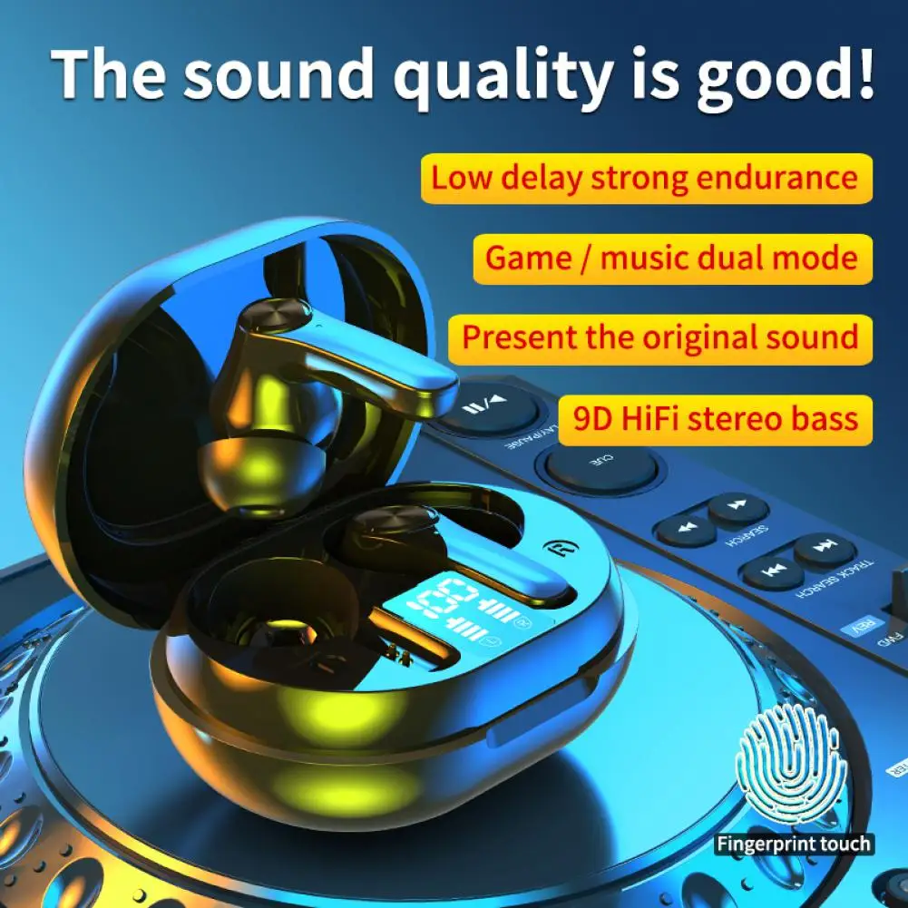 Беспроводные наушники JS76 с перезаряжаемым цифровым дисплеем без потерь