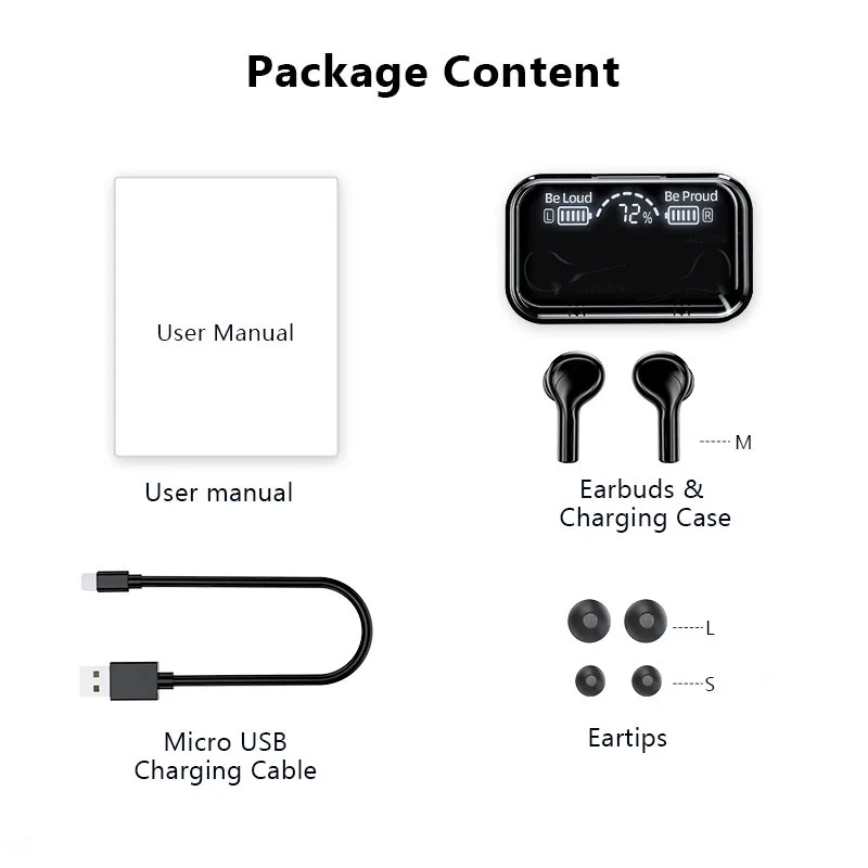 278 TWS Blutooth Беспроводные Мини бас наушники гарнитура спортивные водонепроницаемые