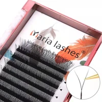 y volume lashes extensions cilios yy easy fan d curl mix russian eyelash private label supplies makeup thick natural wholesale