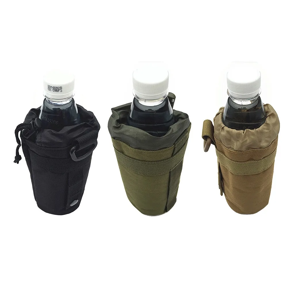 

Multifunctional Cycling Molle Water Bottle Bag Outdoor Camping Messenger Bag Nylon Bottle Cup Case Pouch Carrier Holder