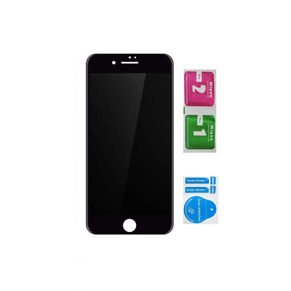 

Anti Peep Glare Screen Protector For iPhone 11 pro max XS 7 8 PLUS Tempered Glass Privacy Mobile phone Full Cover film 10PCS/lot