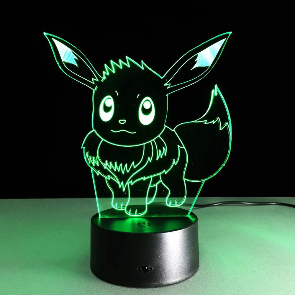 Оригинальные игрушки Takara Tomy Pokemon Иви и Пикачу Lights 7 цветов Eevee Pokeball Детские экшн
