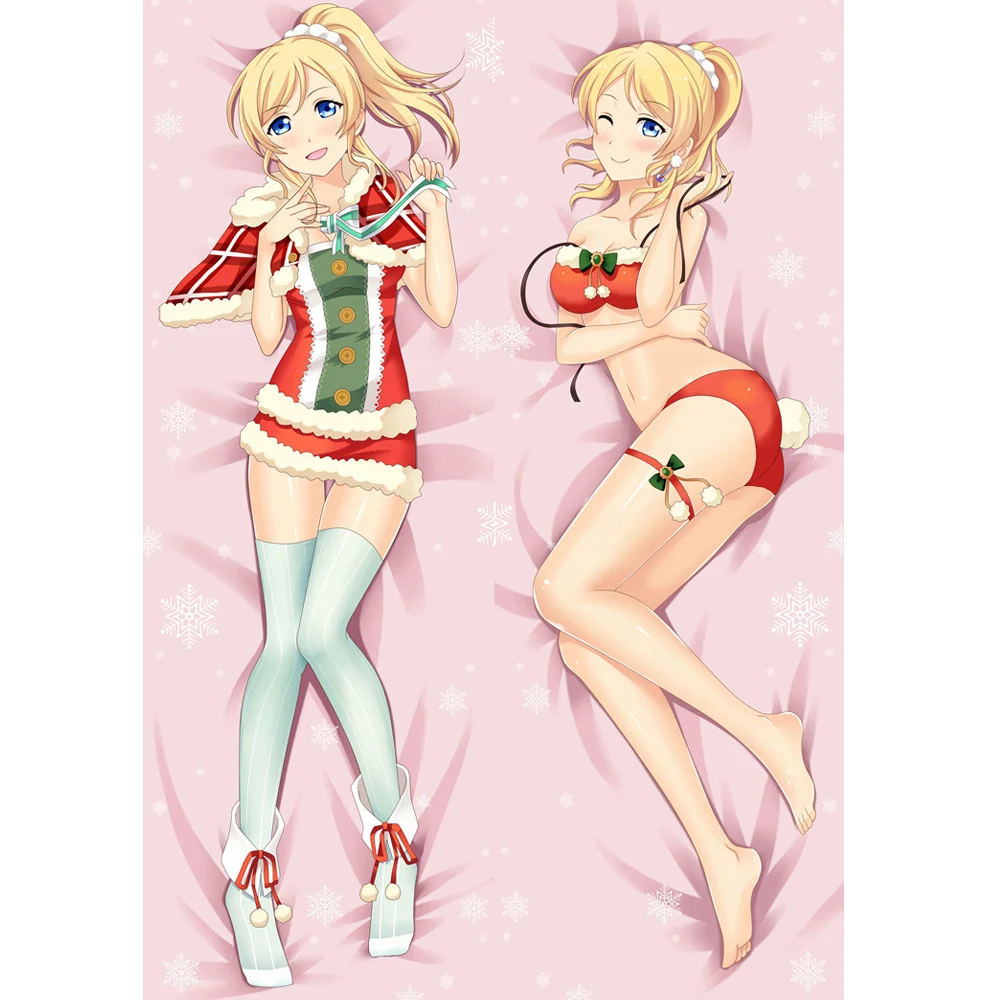 

Наволочка аниме Ayase Eli Dakimakura в японском стиле, двухсторонняя Мягкая Наволочка с принтом акварели