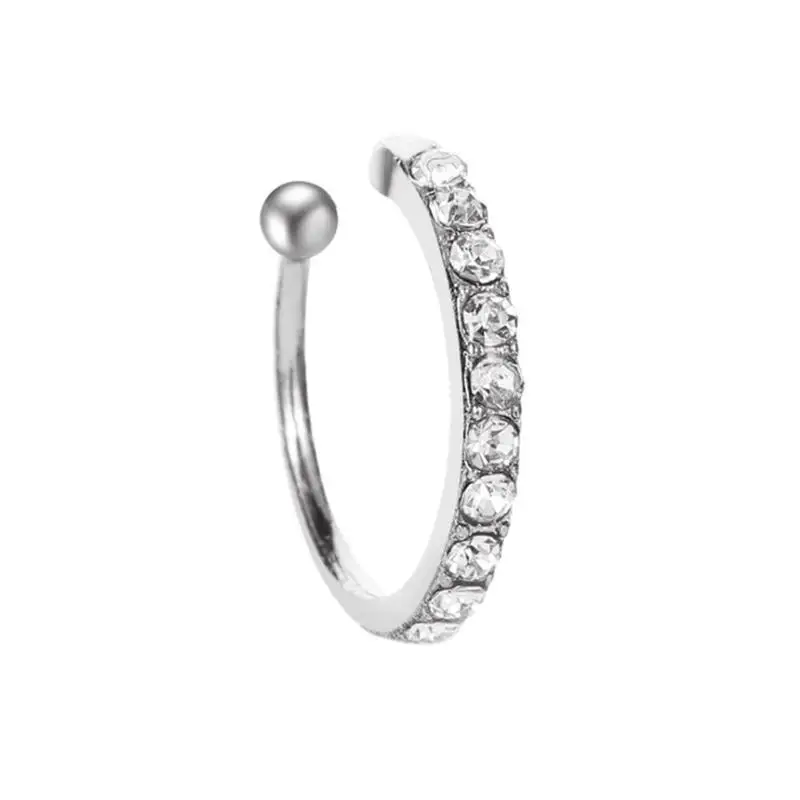 Простые и классические серьги в Корейском стиле клипсы для ушей с бриллиантами