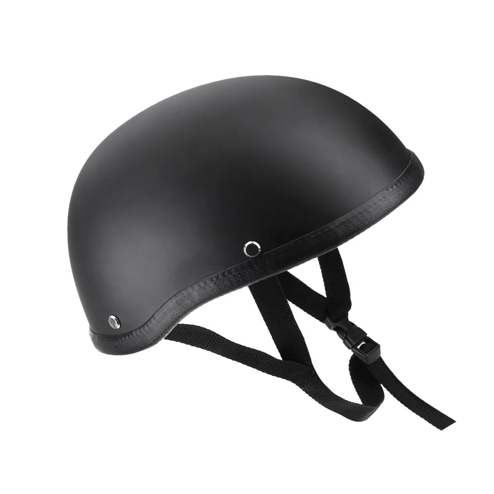 

Matte Black DOT German Motorcycle Street Half Helmet Chopper Cruiser Biker Motorcycle Half Helmet Dot Motorcycle Helmet