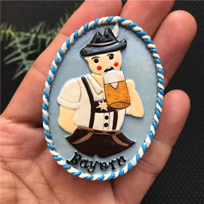 Наклейки на холодильник 3D европейские Мультяшные персонажи магнитные наклейки