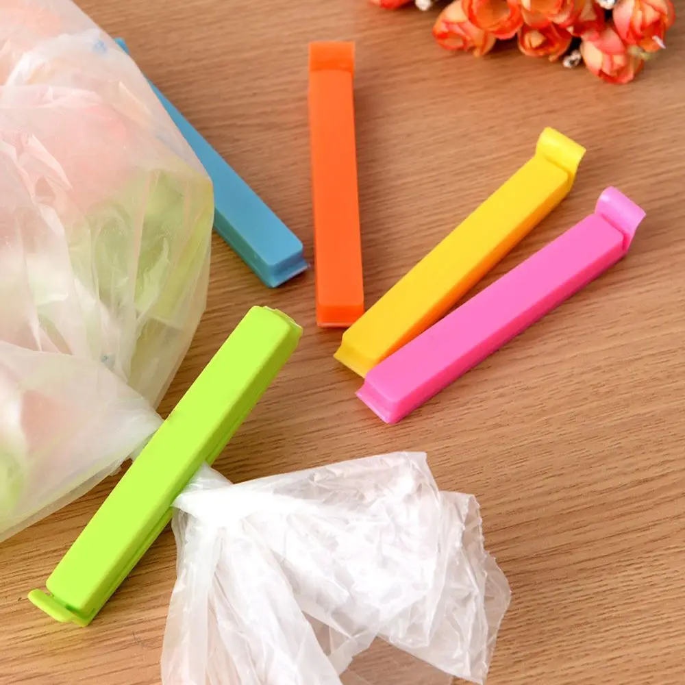 

10Pcs/lot 11CM Bag Clips Portable Seal Close Clips Storage Sealer Snack Sealing Food Bag Clip Plastic Clamp Kitchen Tool