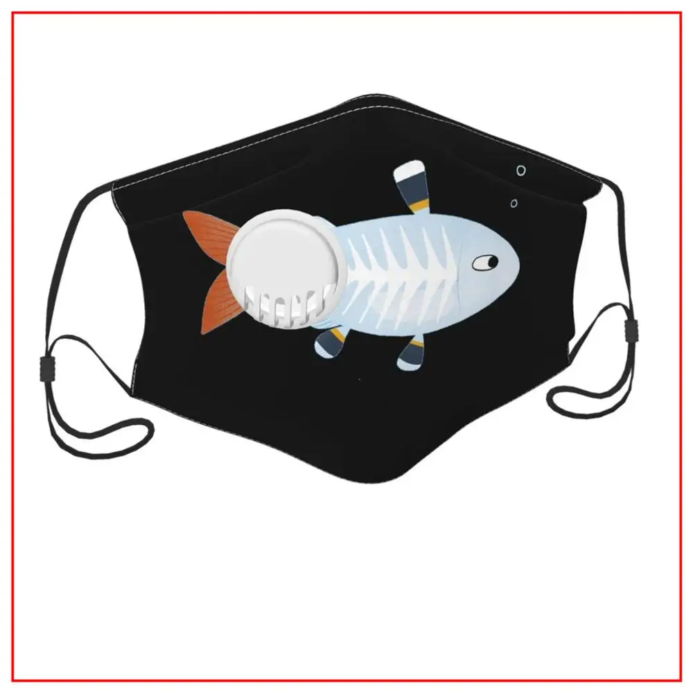 

Детская, мужская, женская, мужская маска для лица, Оригинальная дизайнерская забавная хлопковая маска для лица для рыбалки, дизайнерская За...