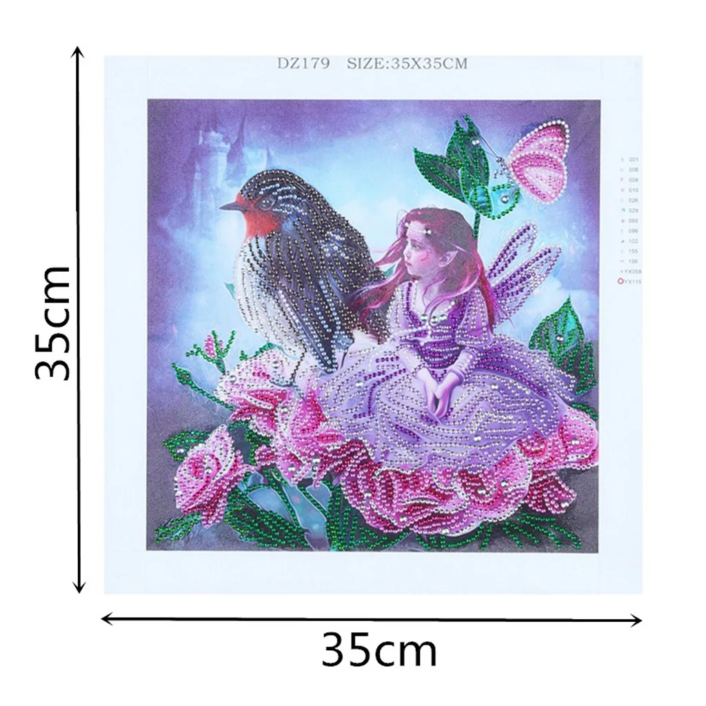 Алмазная 5D картина для девочек и птиц вышивка узор сделай сам особая форма Набор