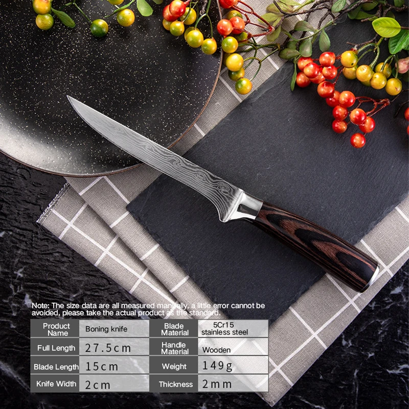 

Hand Forged Kitchen Knives Meat Cleaver Sharp Boning Knife Slicing Stainless Steel Chef Butcher Knives Fruit Vegetables Fish EDC