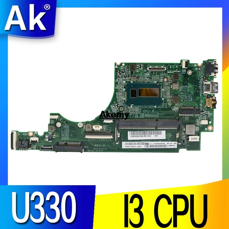 

DA0LZ5MB8D0 Laptop motherboard For Lenovo IdeaPad U330 U330P U330T original mainboard I3-4010U