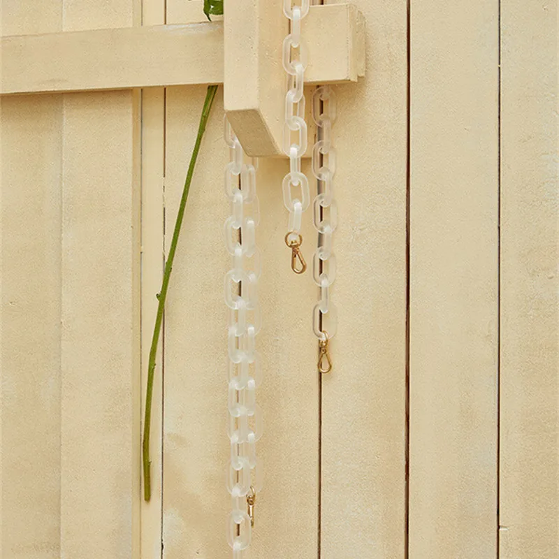 Новая прозрачная цветная женская акриловая полимерная цепь сумка ремень легко