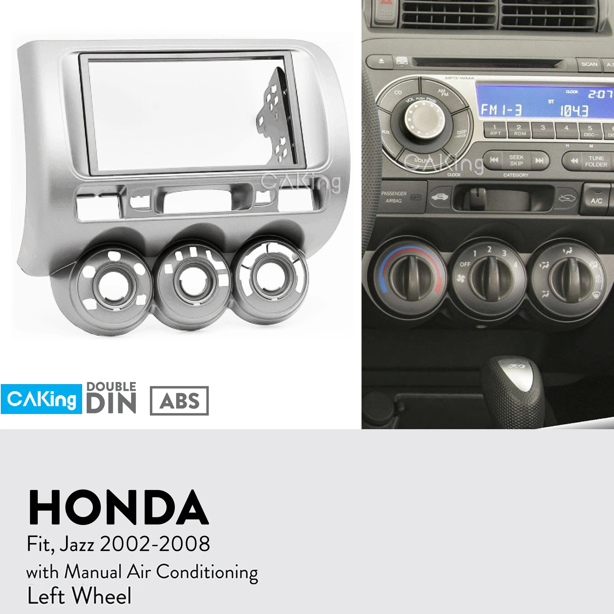 Автомобильная радиопанель Fascia ДЛЯ Honda Jazz Fit 2002-2008 (ручная аэрофотосъемка) (левое