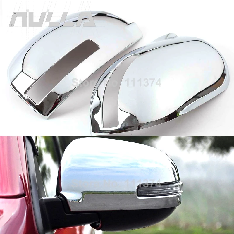 Chrome For Mitsubishi Outlander 3 2013-2018 Car Side Door Rear View Rearview Mirror Decoration Sticker Cover Trim Accessories